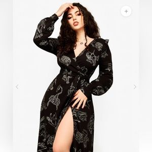 Zodiac Maxi Wrap Dress